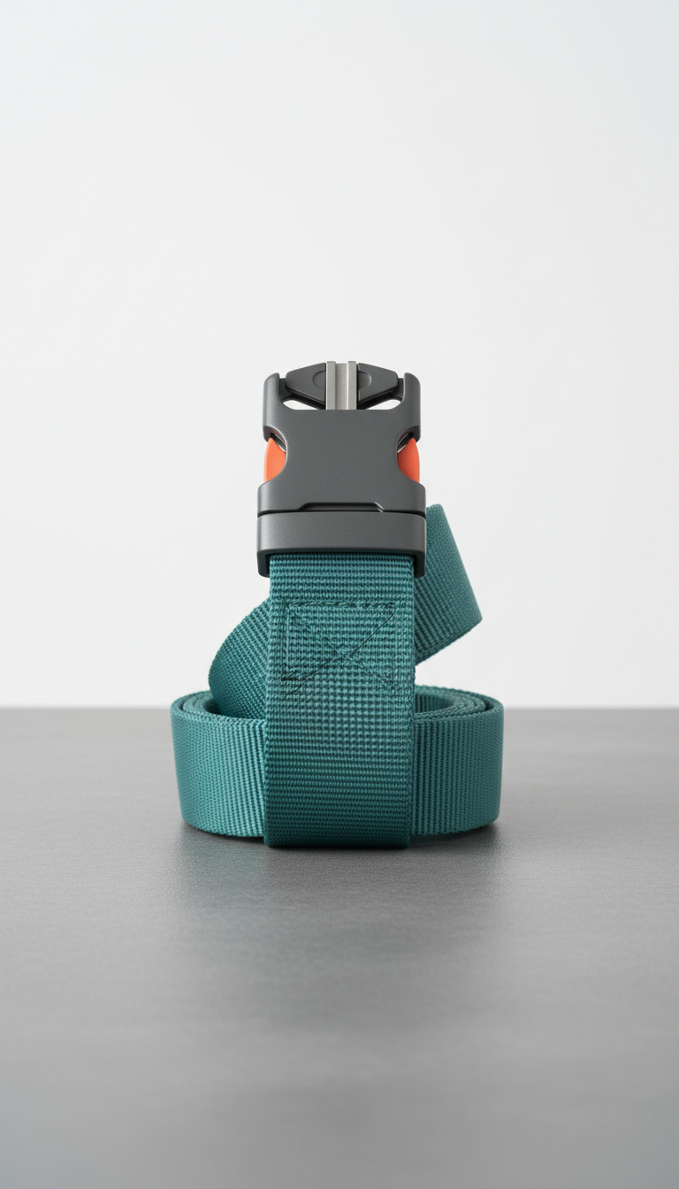 Teal Nylon Teather Belt