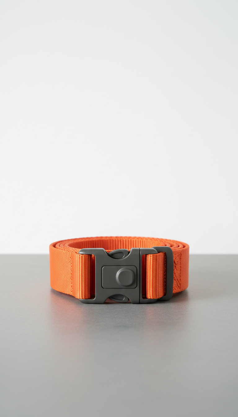 Orange Nylon Teather Belt